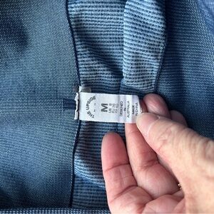 The Upside Striped Blue Athletic Shorts